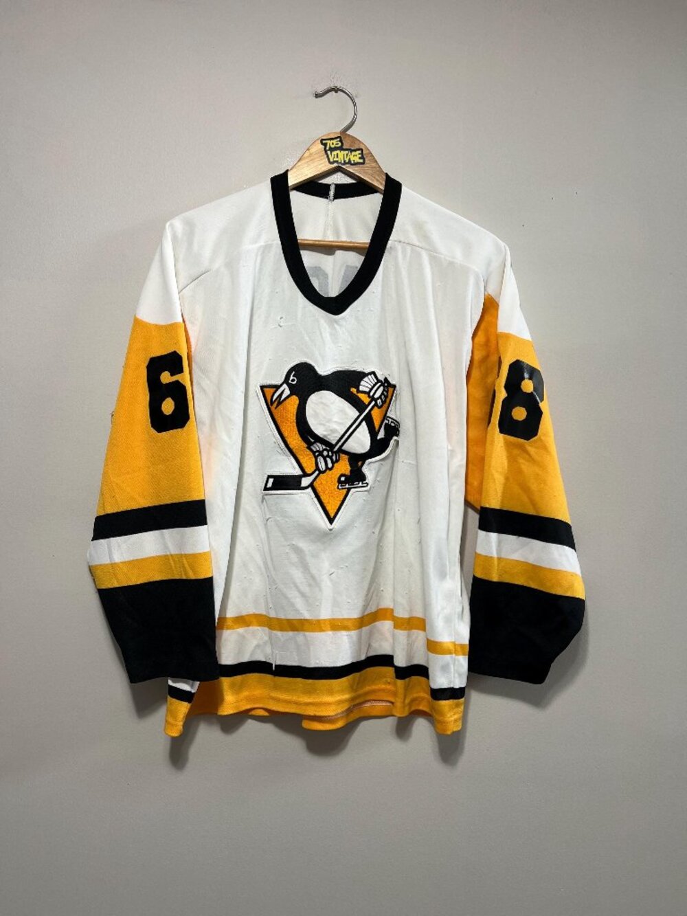 Vintage Jaromir Jagr Pittsburgh Penguins NHL CCM Jersey